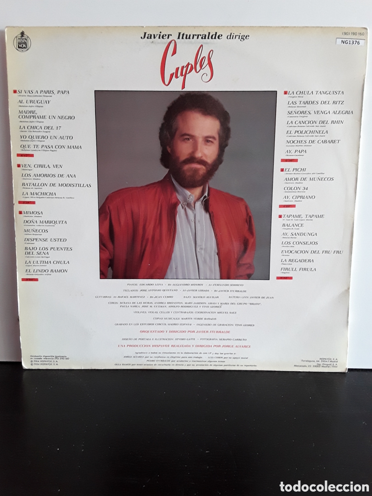 Discos de vinilo: Javier Iturralde &lrm;&ndash; Dirige Cuples - Foto 2