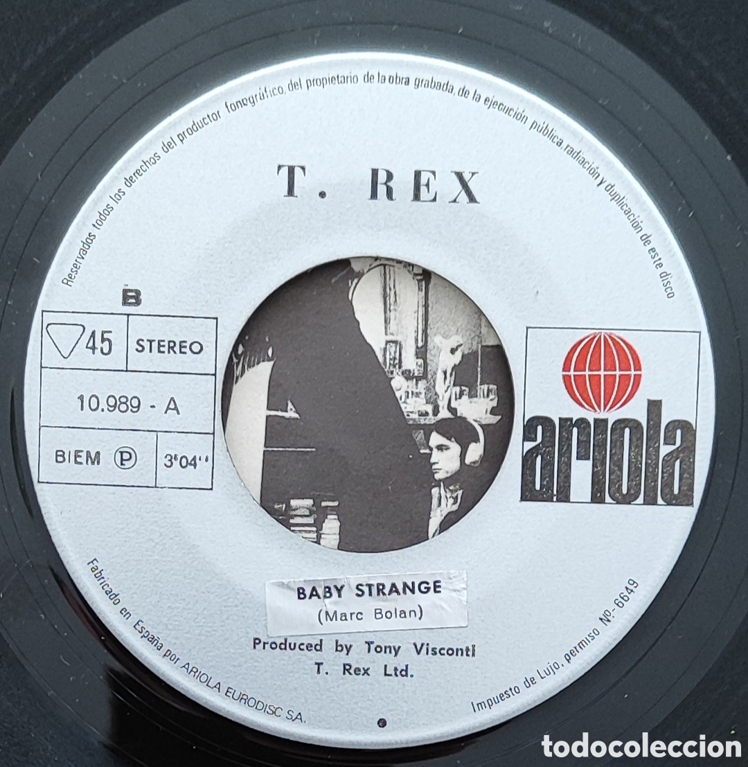 Discos de vinilo: T. REX - TELEGRAM SAM - OJO A LA VERSION - Foto 4