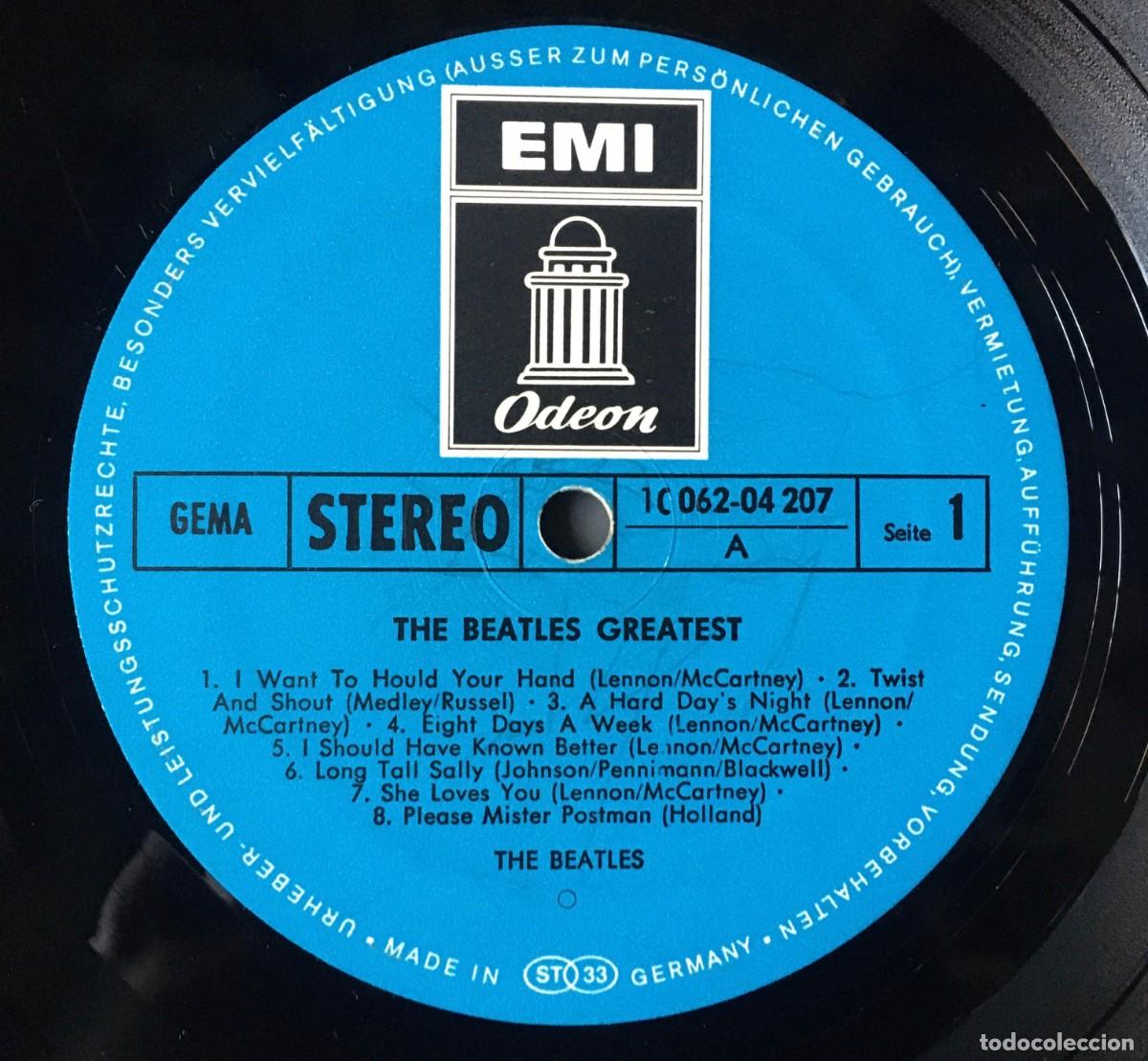 Discos de vinilo: BEATLES - GREATES, LP edic Germany 1973 - Foto 2