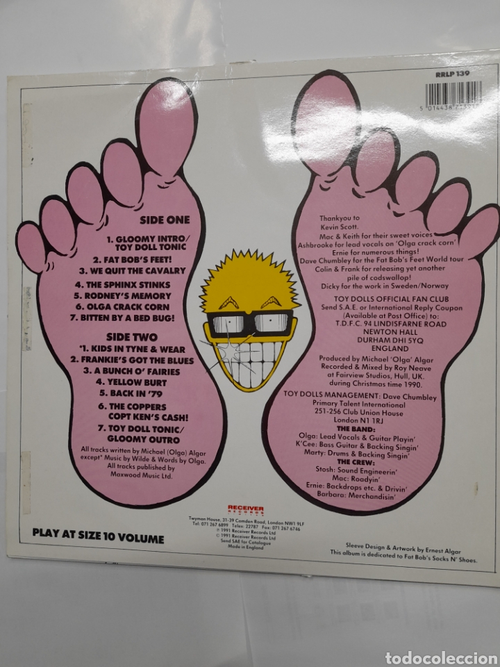 Discos de vinilo: TOY DOLLS. FAT BOBS FEET. - Foto 2