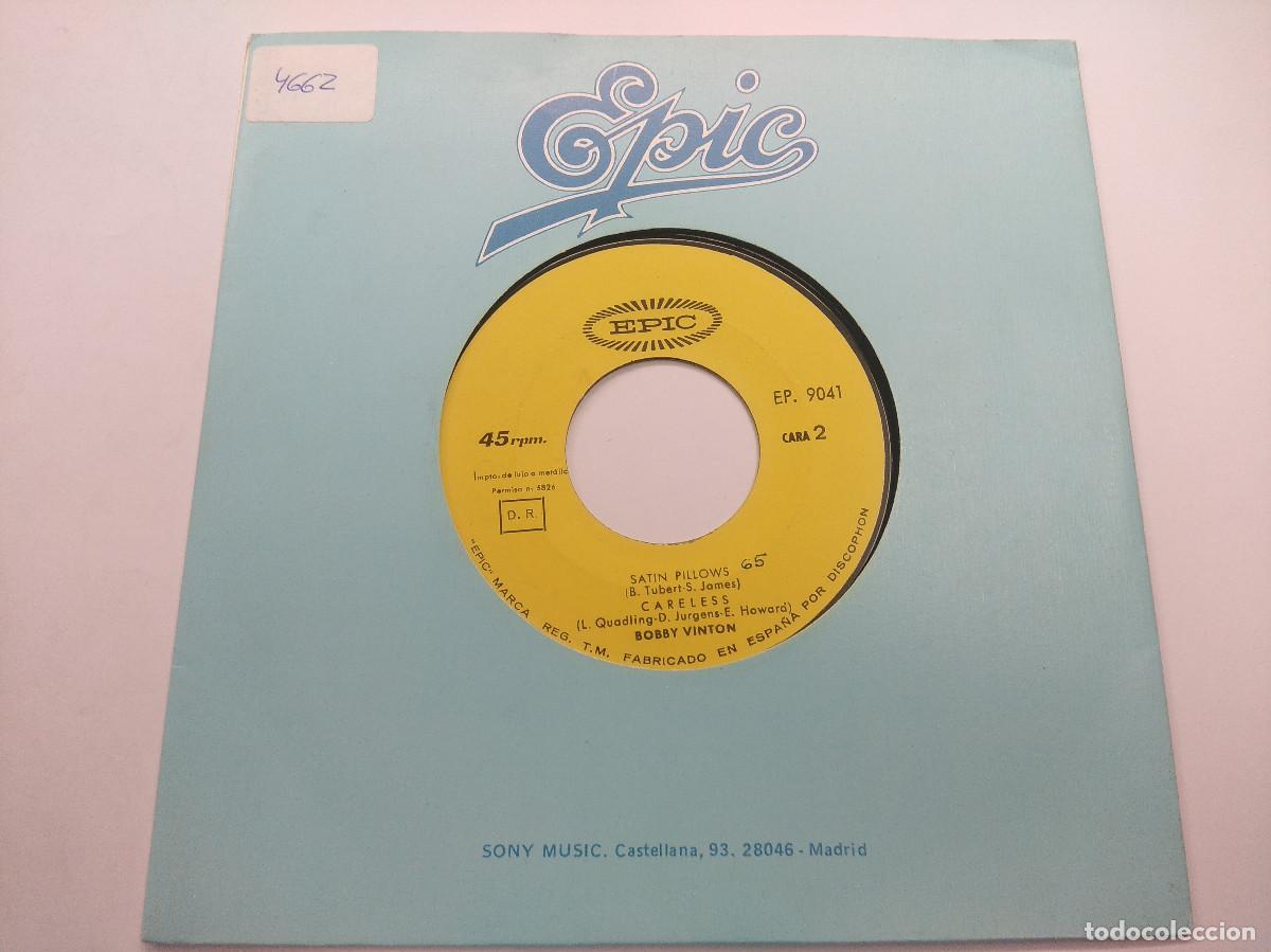 Discos de vinilo: BOBBY VINTON/SATIN PILLOWS/SINGLE. - Foto 1