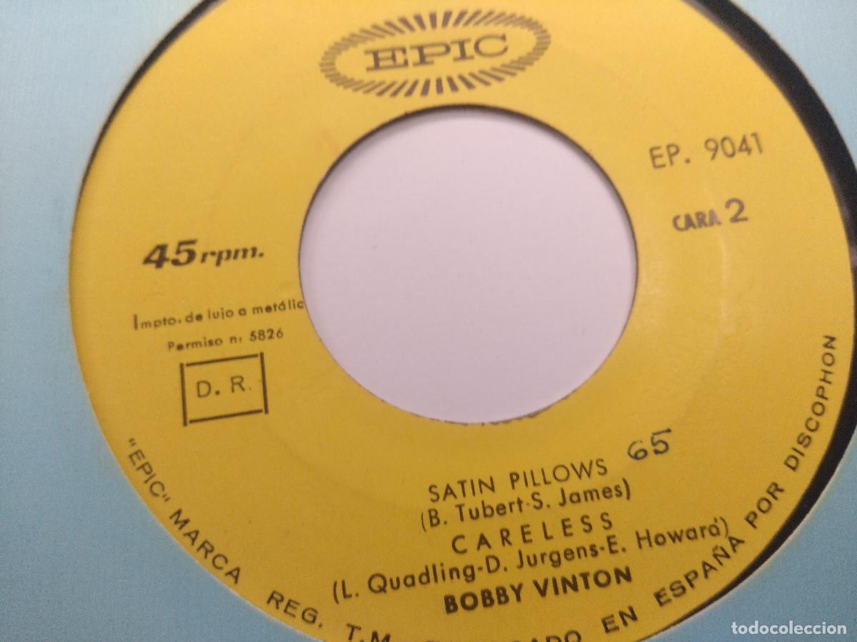 Discos de vinilo: BOBBY VINTON/SATIN PILLOWS/SINGLE. - Foto 2