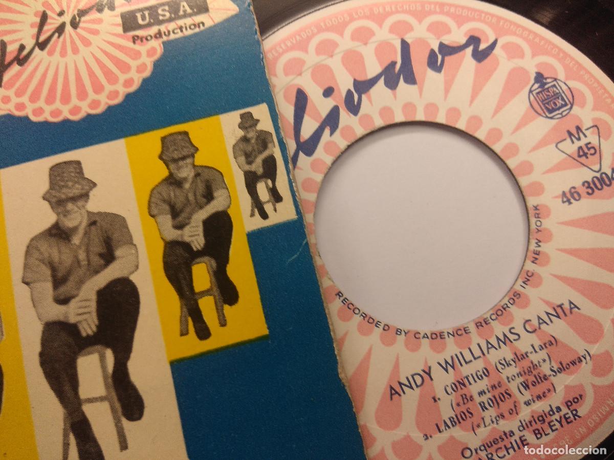 Discos de vinilo: ANDY WILLIAMS/MARIPOSA/SINGLE. - Foto 2