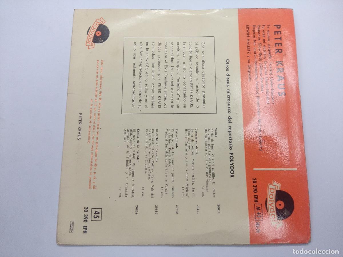 Discos de vinilo: PETER KRAUS/TE QUIERO PEQUE&Ntilde;A/SINGLE. - Foto 3