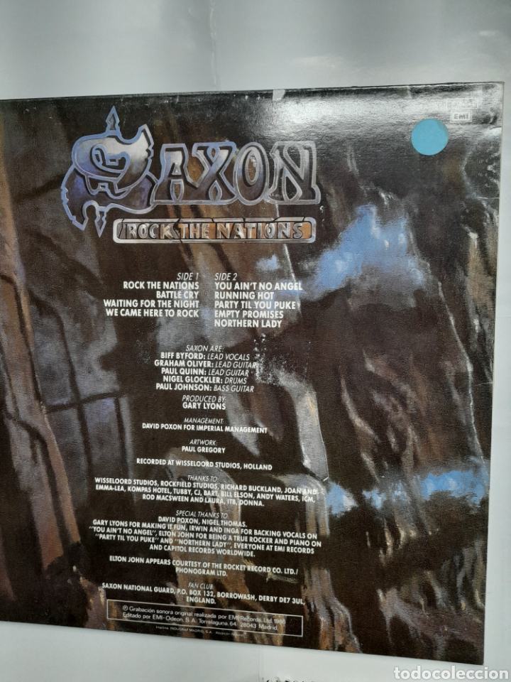 Discos de vinilo: SAXSON. ROCK THE NATIONS - Foto 2