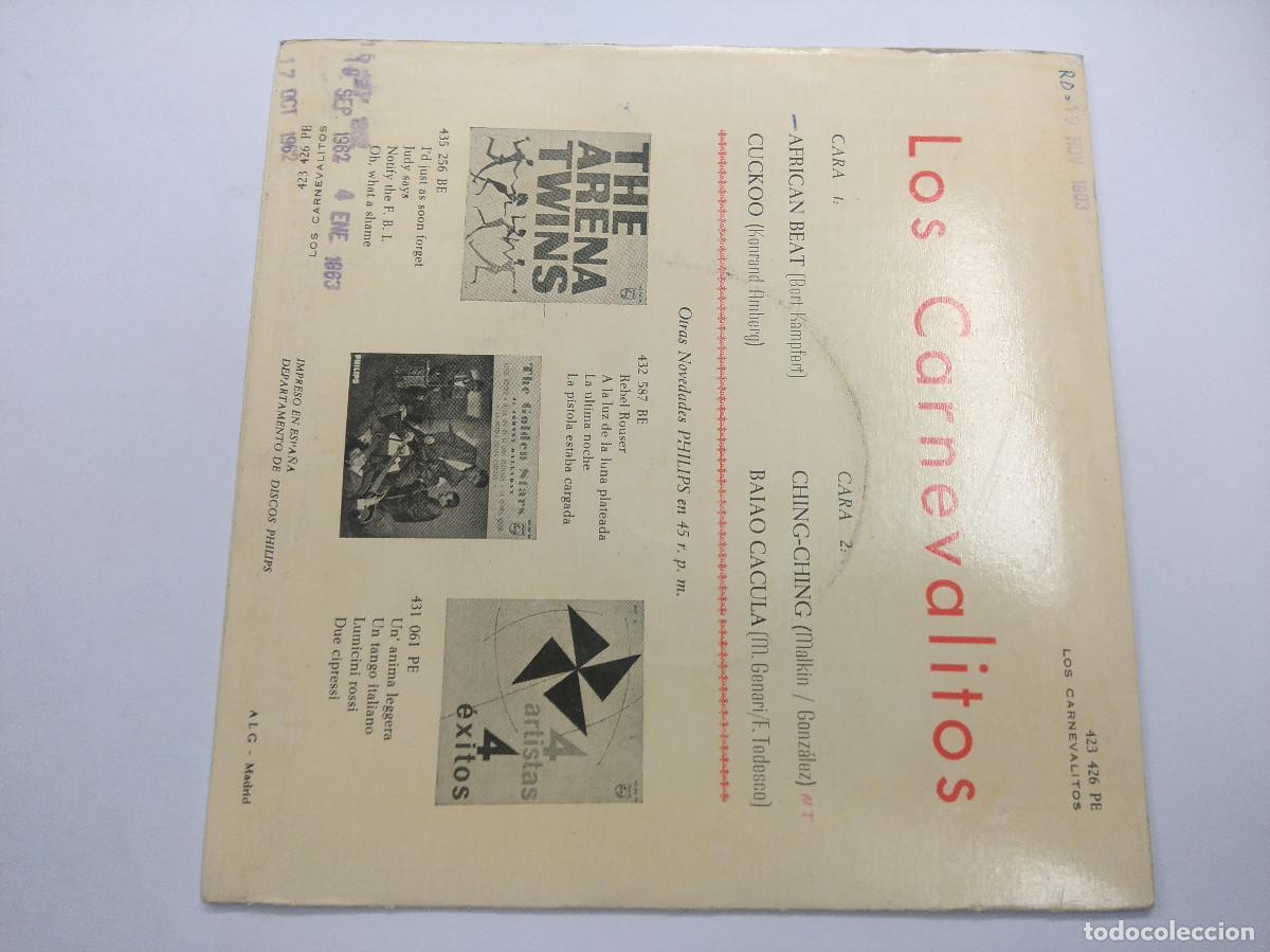 Discos de vinilo: LOS CARNEVALITOS/AFRICAN BEAT/SINGLE. - Foto 3