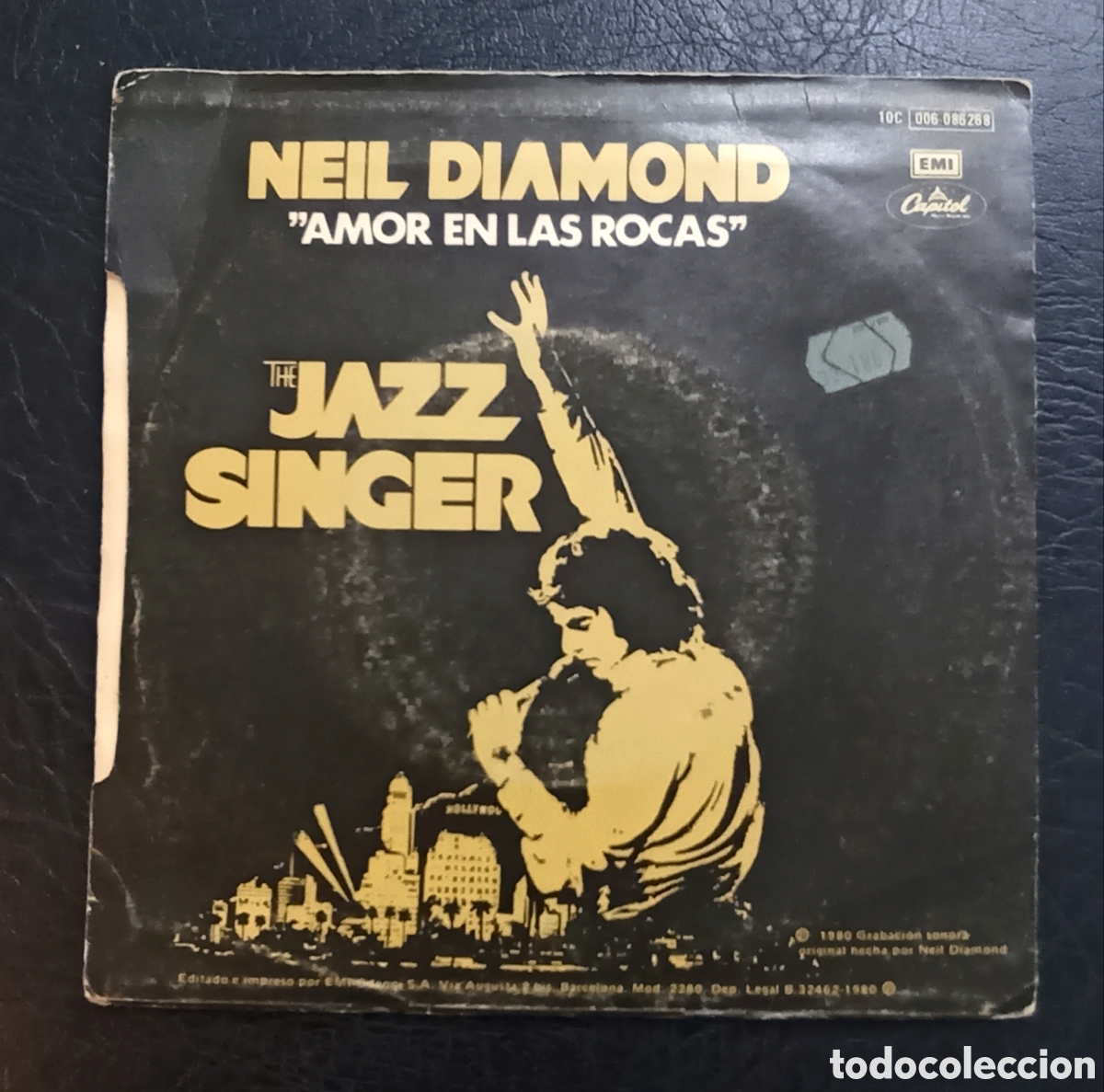 Discos de vinilo: SINGLE NEIL DIAMOND - AMOR EN LAS ROCAS - CAPITOL 1980 - Foto 2