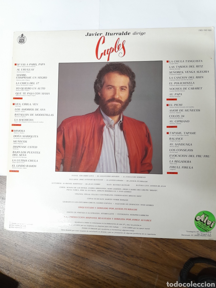 Discos de vinilo: JAVIER ITURRALDE. CUPLES - Foto 2
