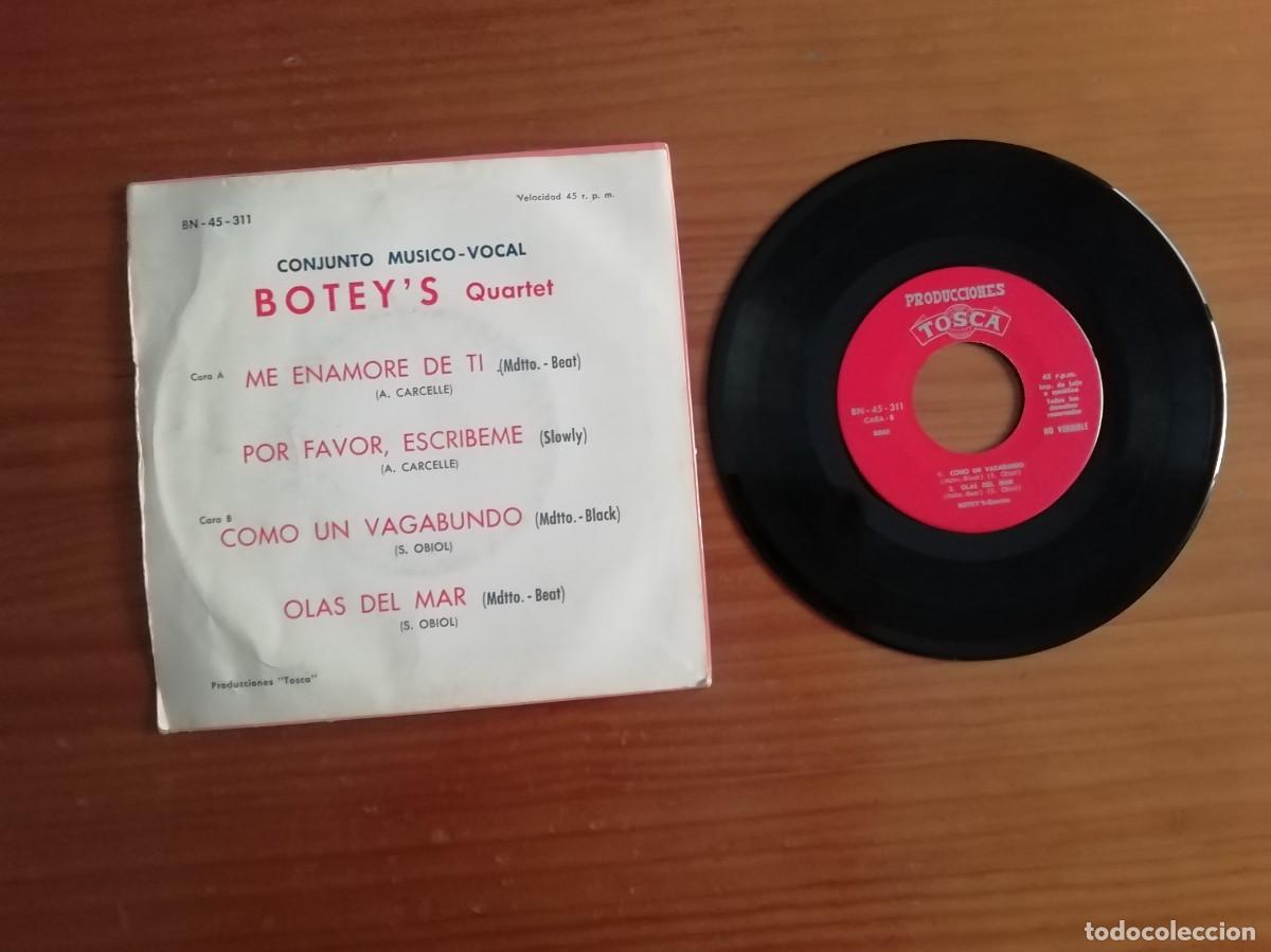 Discos de vinilo: SINGLE DE VINILO DE BOTEY&acute;S QUARTET- 4 TEMAS- A&Ntilde;O 1971- SIN COMPROBAR - Foto 2