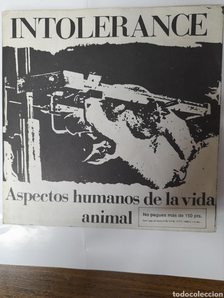 Discos de vinilo: INTOLERANCE. Aspectos humanos de la vida - Foto 1