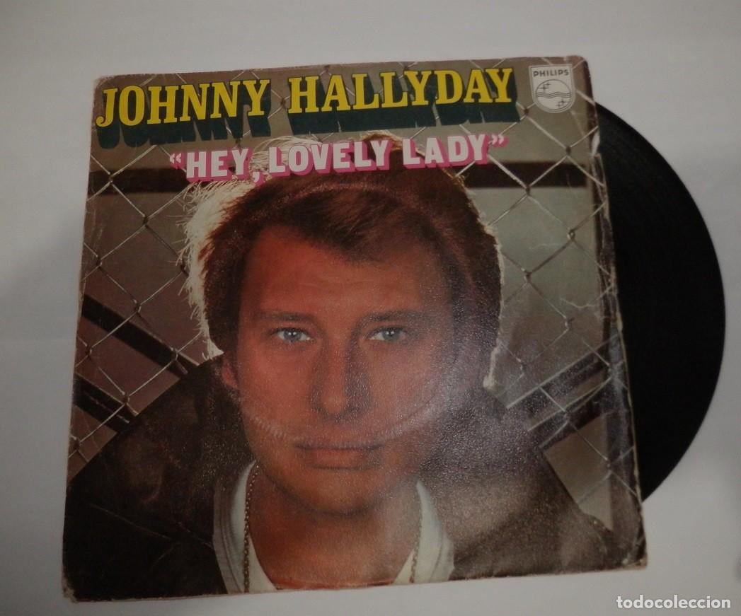 Discos de vinilo: DISCO SINGLE DE JOHNNY HALLYDAY - Foto 1