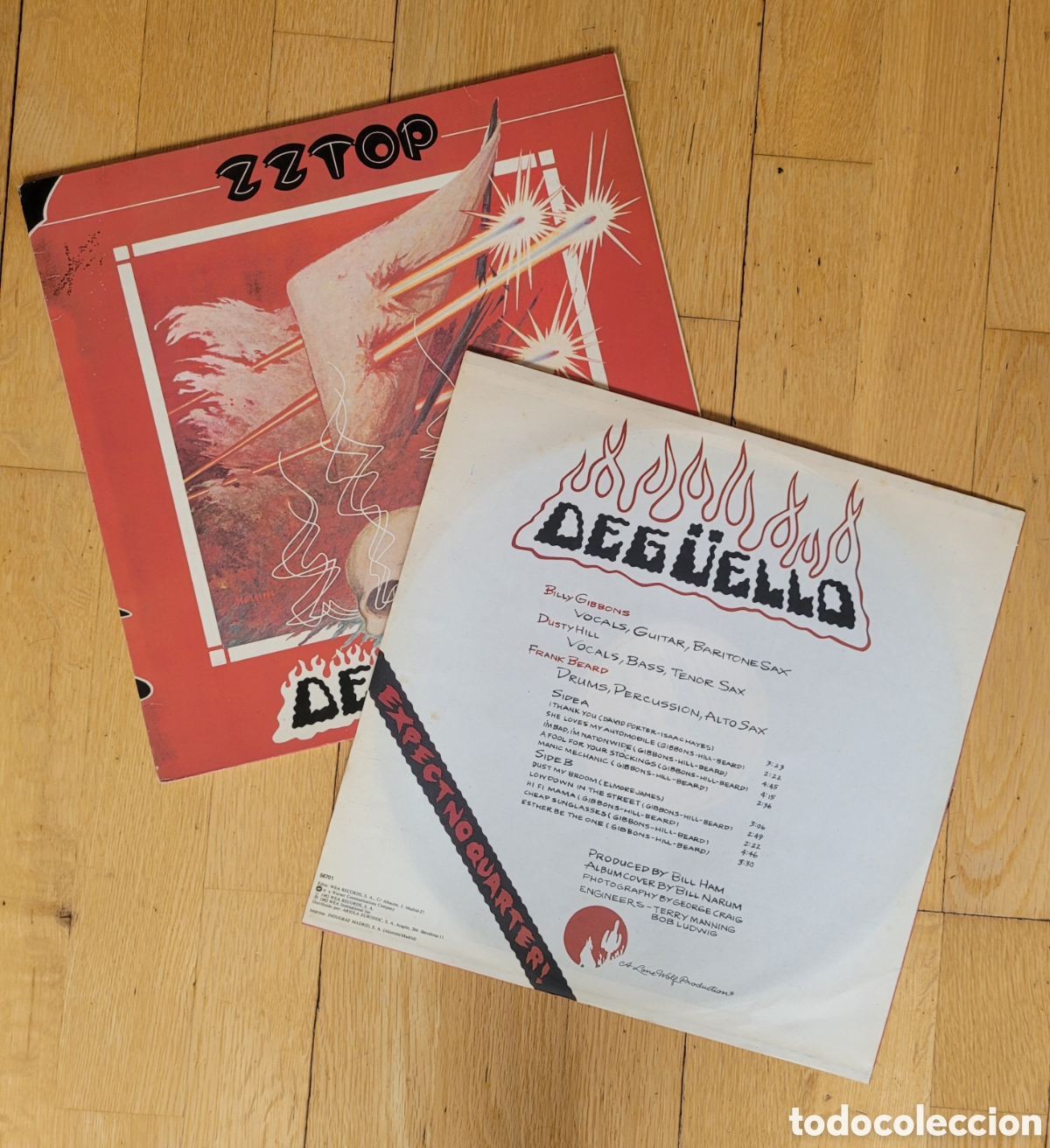 Discos de vinilo: ZZ Top Deg&uuml;ello lp edici&oacute;n de &eacute;poca - Foto 4