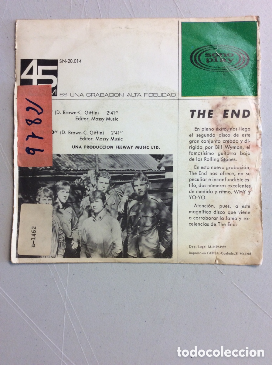 Discos de vinilo: The End. Why. Yo-Yo. - Foto 2