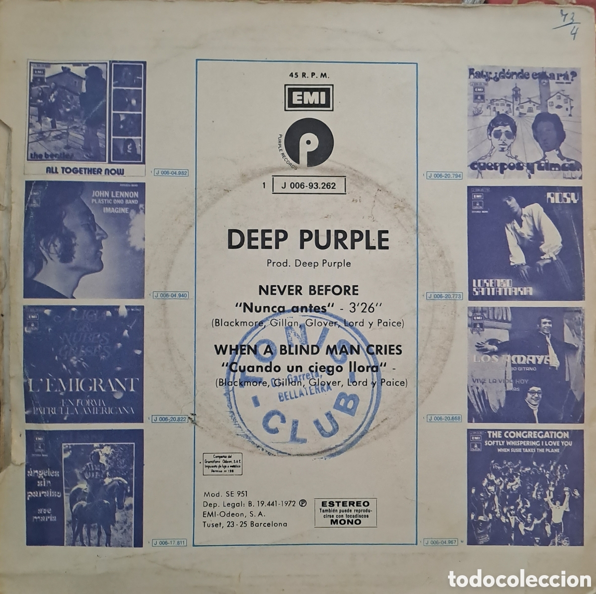 Discos de vinilo: *Deep Purple&nbsp;&ndash;&nbsp;Never Before. LGS.9 - Foto 2