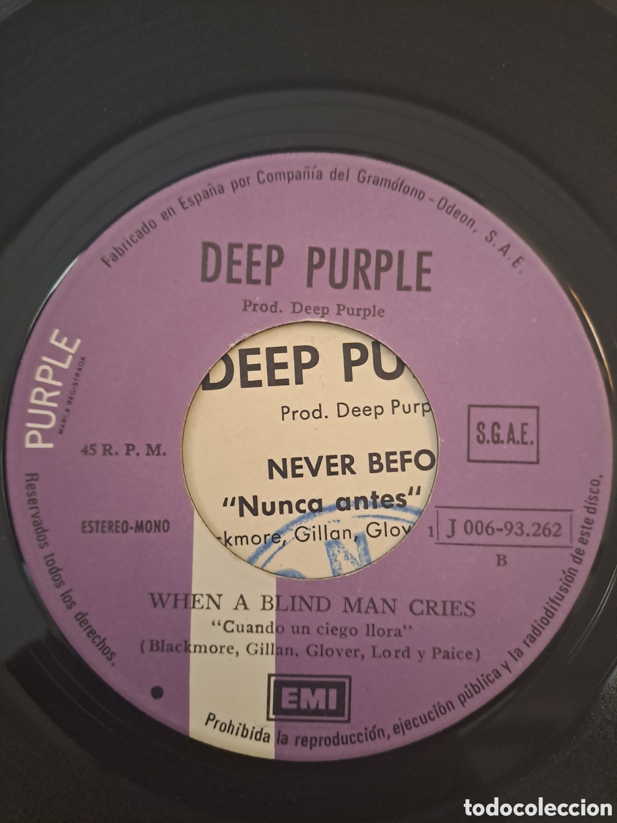 Discos de vinilo: *Deep Purple&nbsp;&ndash;&nbsp;Never Before. LGS.9 - Foto 3