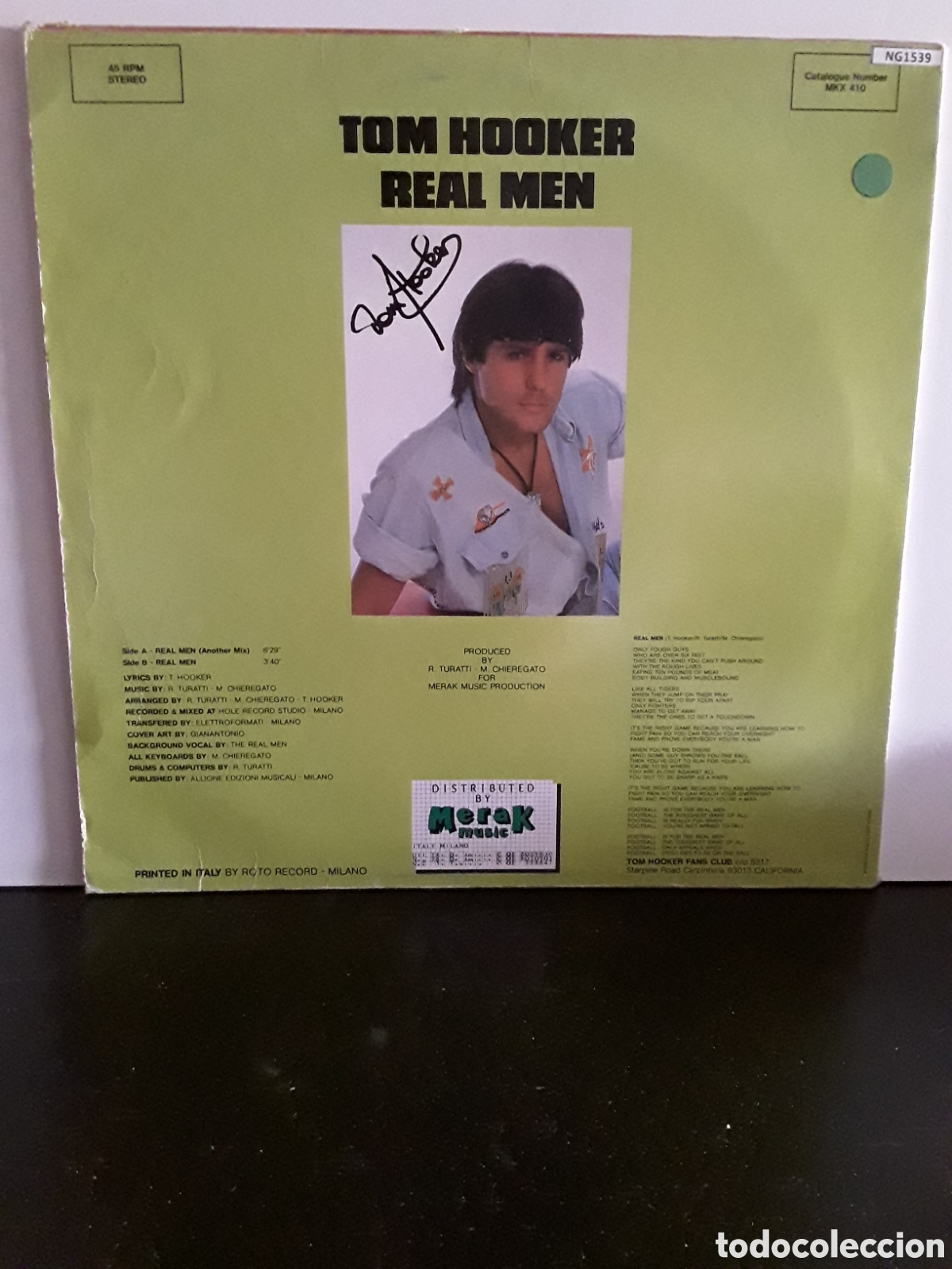 Discos de vinilo: Tom Hooker &lrm;&ndash; Real Men - Foto 2