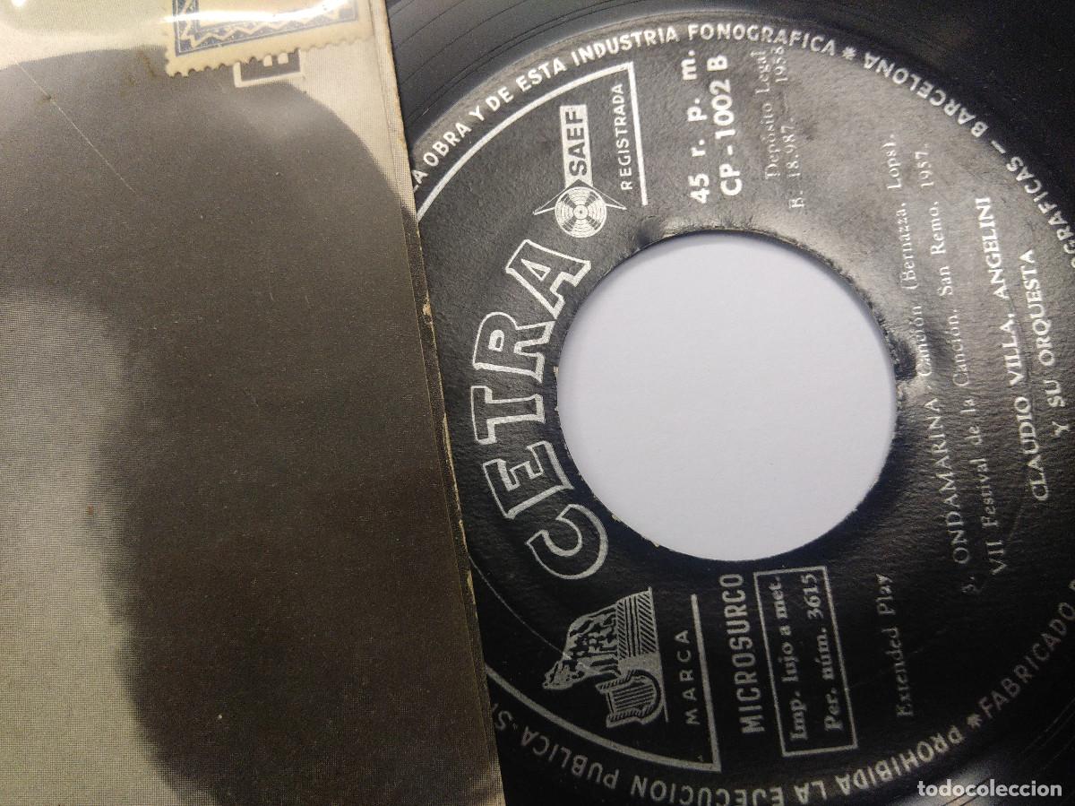 Discos de vinilo: CLAUDIO VILLA/NEL BLU DIPINTO DI BLU/SINGLE. - Foto 2
