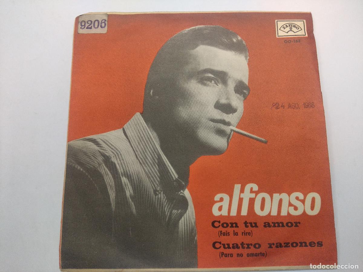 Discos de vinilo: ALFONSO/CON TU AMOR/SINGLE PROMOCIONAL. - Foto 1