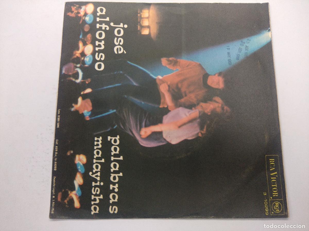 Discos de vinilo: JOSE ALFONSO/PALABRAS/SINGLE. - Foto 3