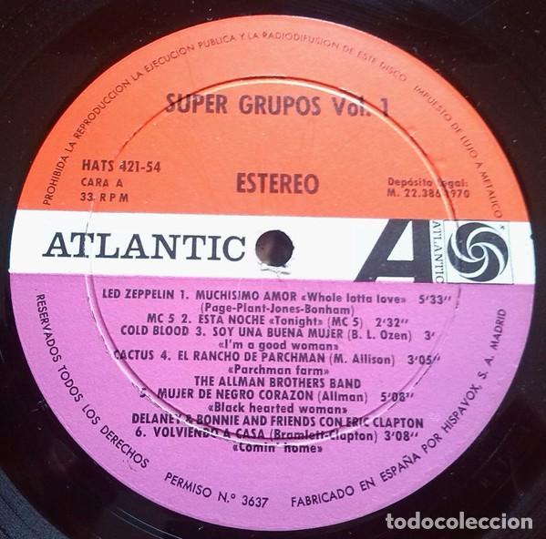 Discos de vinilo: Super Grupos Vol. 1 - Gatefold - Zeppelin - Clapton- Yes .... - Foto 5