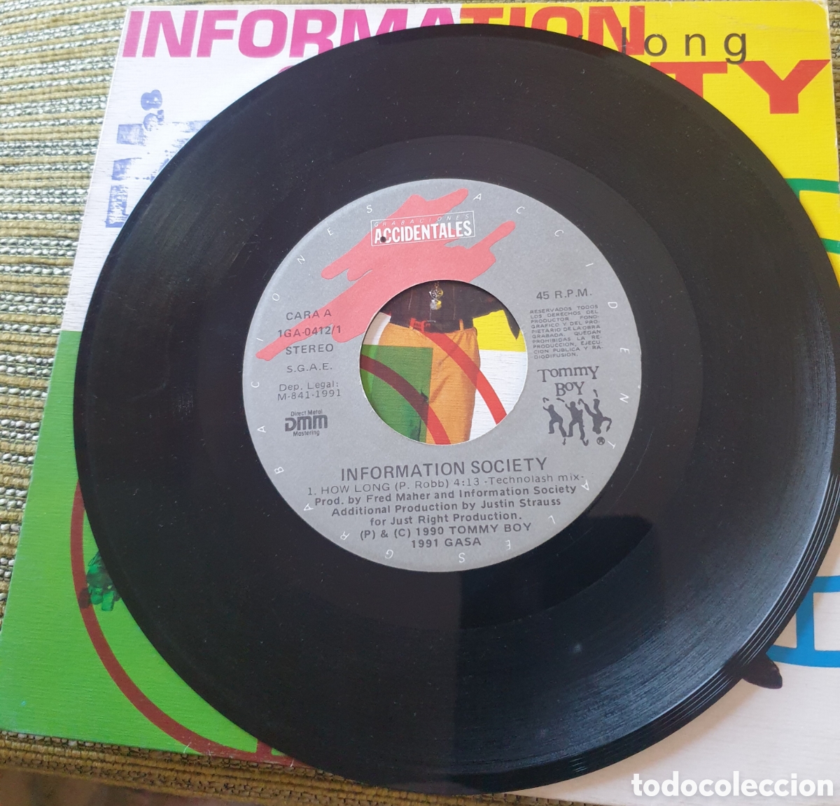 Discos de vinilo: Information society - how long - Foto 2