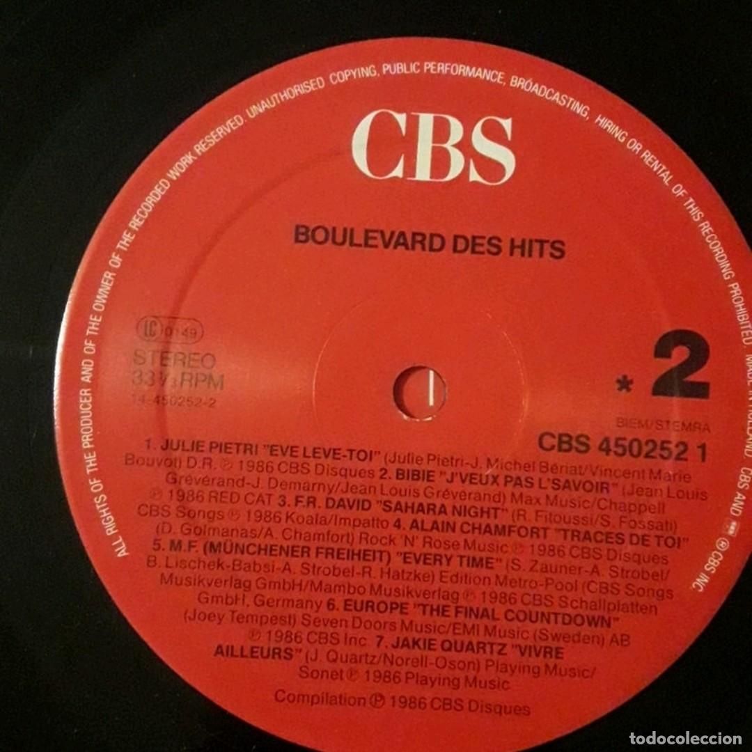 Discos de vinilo: Lp Boulevard des hits. (Edici&oacute;n francesa) - Foto 4