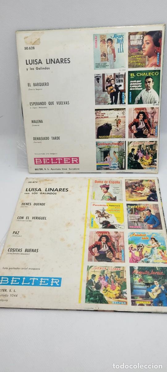 Discos de vinilo: Vinilo single LUISA LINARES Y LOS GALINDOS - Foto 2