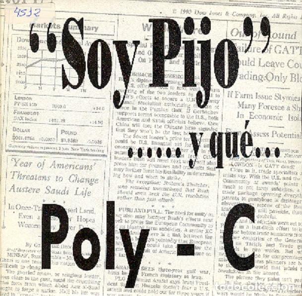 Discos de vinilo: Poly-C &ndash; Soy pijo &ndash; IMPACT YF014 &ndash; 1990 - Foto 1