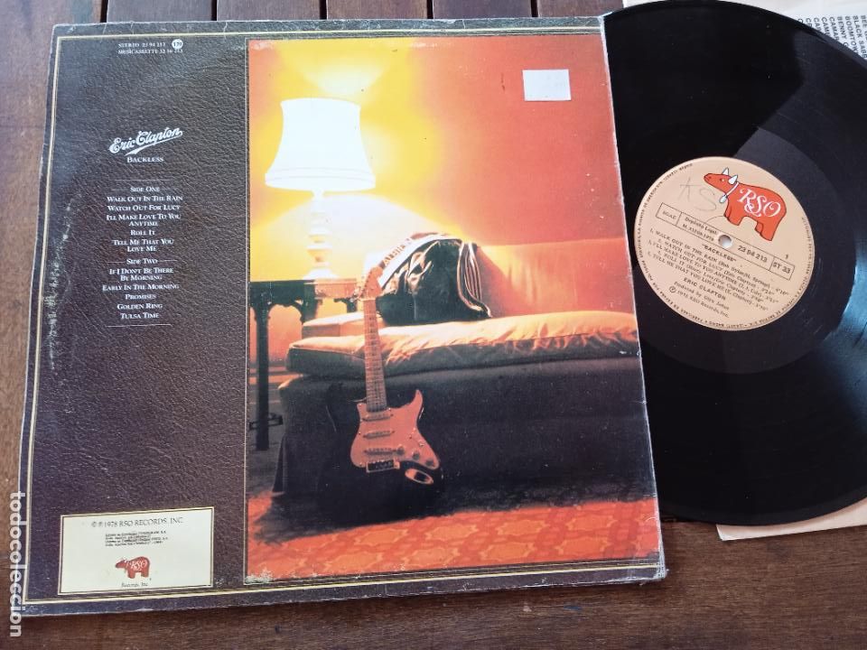 Discos de vinilo: ERIC CLAPTON. LP. BACKLESS. MADE IN SPAIN. 1978 - Foto 2