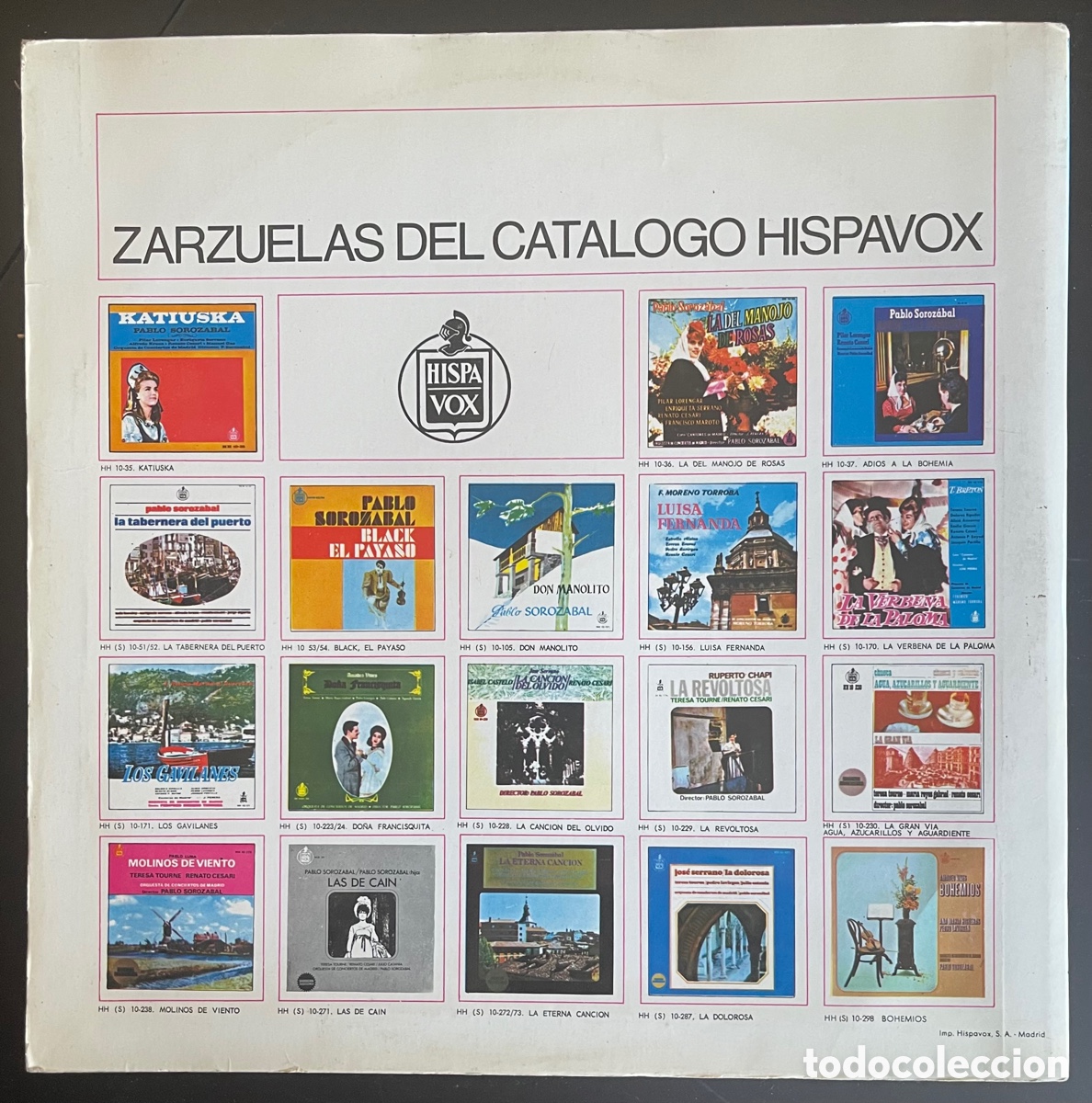 Discos de vinilo: Pablo sorozabal Don Manolito - Foto 2