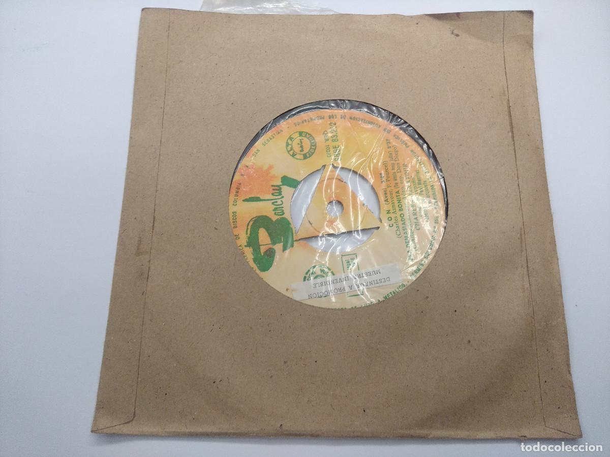 Discos de vinilo: CHARLES AZNAVOUR/QUIEN/SINGLE PROMOCIONAL. - Foto 4
