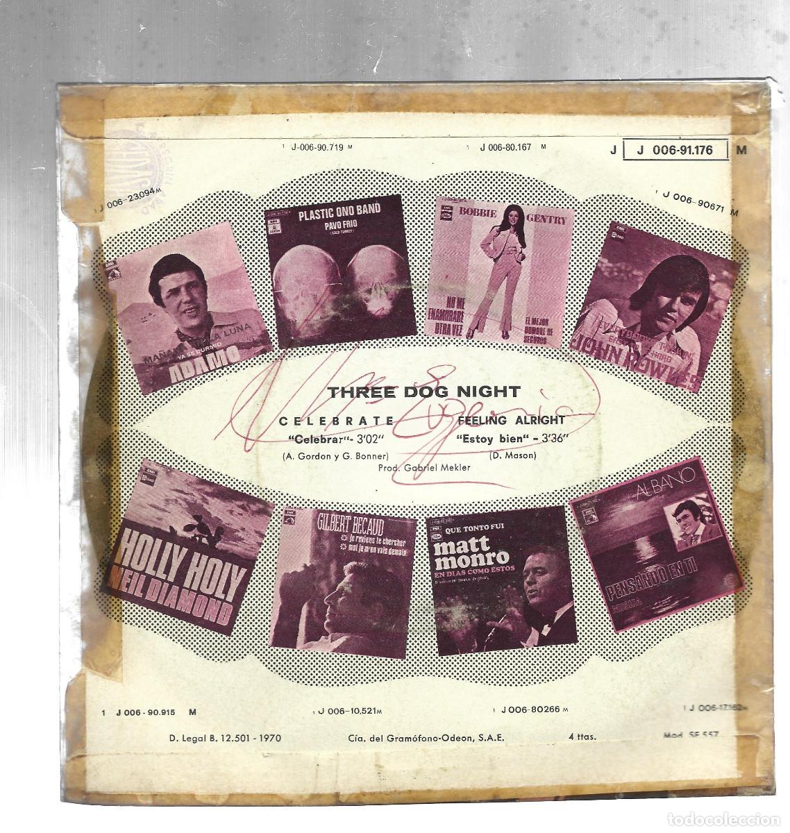 Discos de vinilo: THREE DOG NIGHT-FEELING ALRIGHT-CELEBRATE - Foto 2