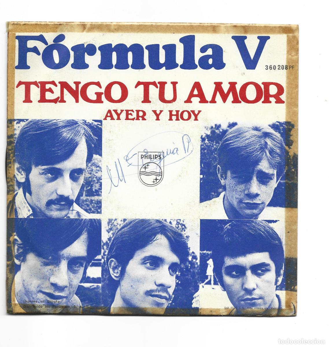Discos de vinilo: FORMULA V-TENGO TU AMOR - Foto 2
