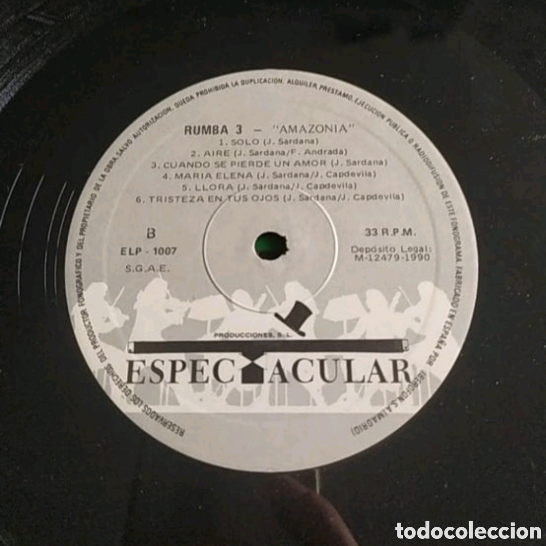 Discos de vinilo: Lp Rumba Tres. Amazonia - Foto 4