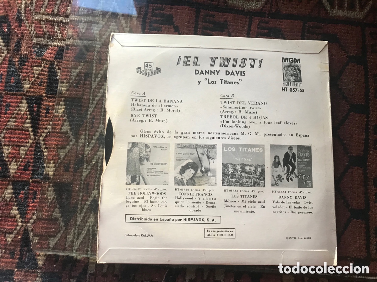 Discos de vinilo: &iexcl; El Twist !. Danny Davis y &ldquo;los titanes&rdquo;. MGM. - Foto 2