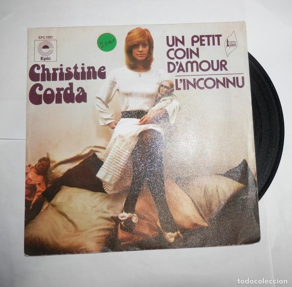 Discos de vinilo: UN DISCO DE VINILLO SINGLE DE CHRISTINE CORDA