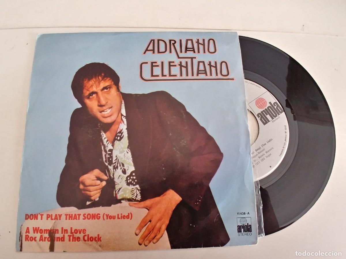 Discos de vinilo: ADRIANO CELENTANO-SINGLE DON&acute;T PLAY THAT SONG - Foto 1