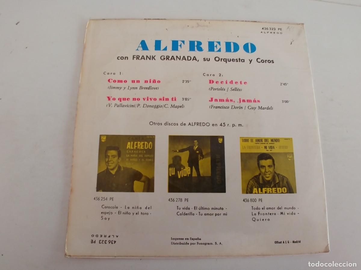 Discos de vinilo: ALFREDO-EP COMO UN NI&Ntilde;O +3 - Foto 2