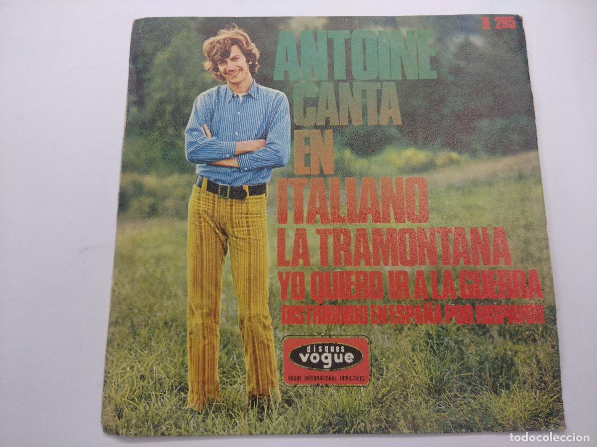 Discos de vinilo: ANTOINE/LA TRAMONTANA/SINGLE. - Foto 1