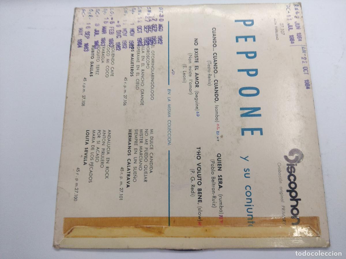 Discos de vinilo: PEPPONE/CUANDO/SINGLE. - Foto 3