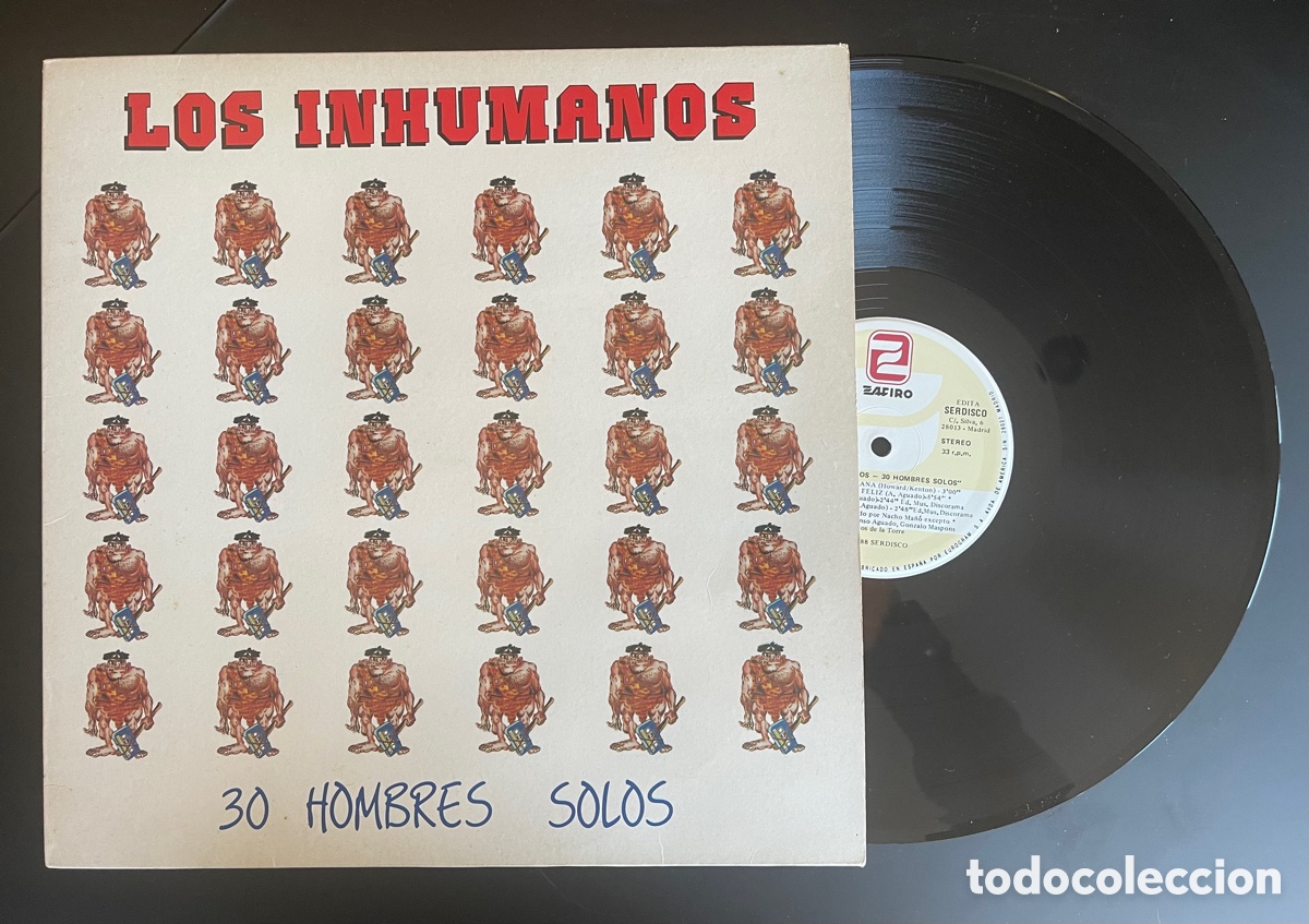 Discos de vinilo: Los Inhumanos 30 Hombres solos - Foto 1