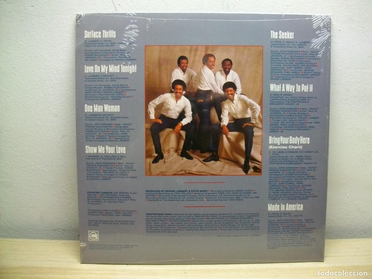 Discos de vinilo: The Temptations &ndash; Surface Thrills LP NUEVO y PRECINTADO - Foto 2