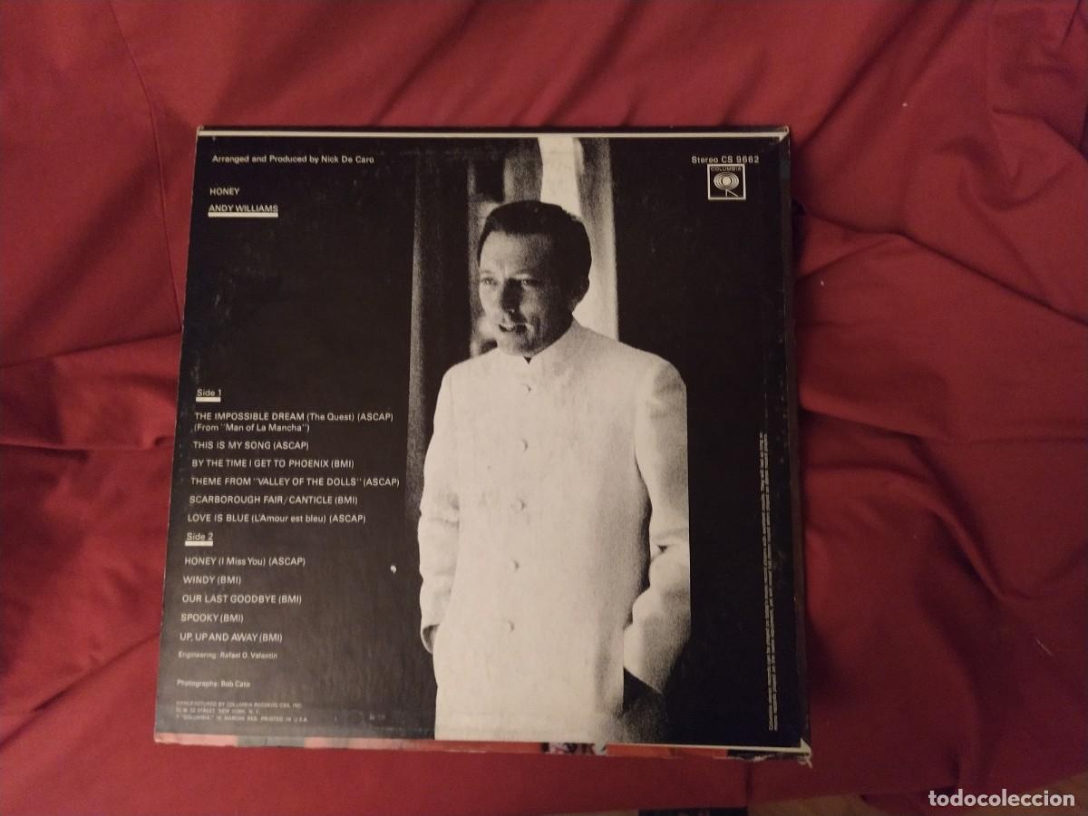 Discos de vinilo: Andy Williams lp honey ...cs9662usa - Foto 2
