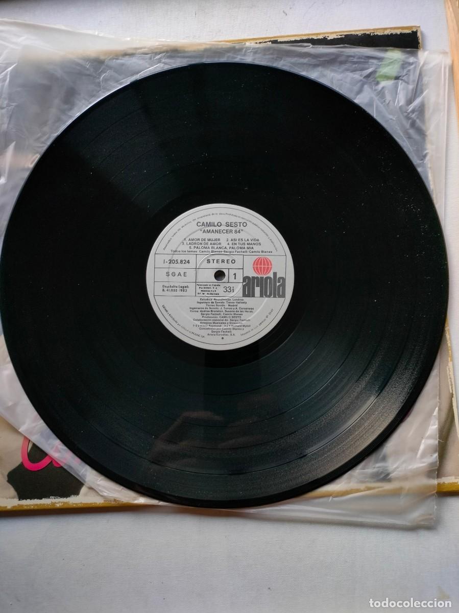 Discos de vinilo: CAMILO SESTO.AMANECER 84. - Foto 5