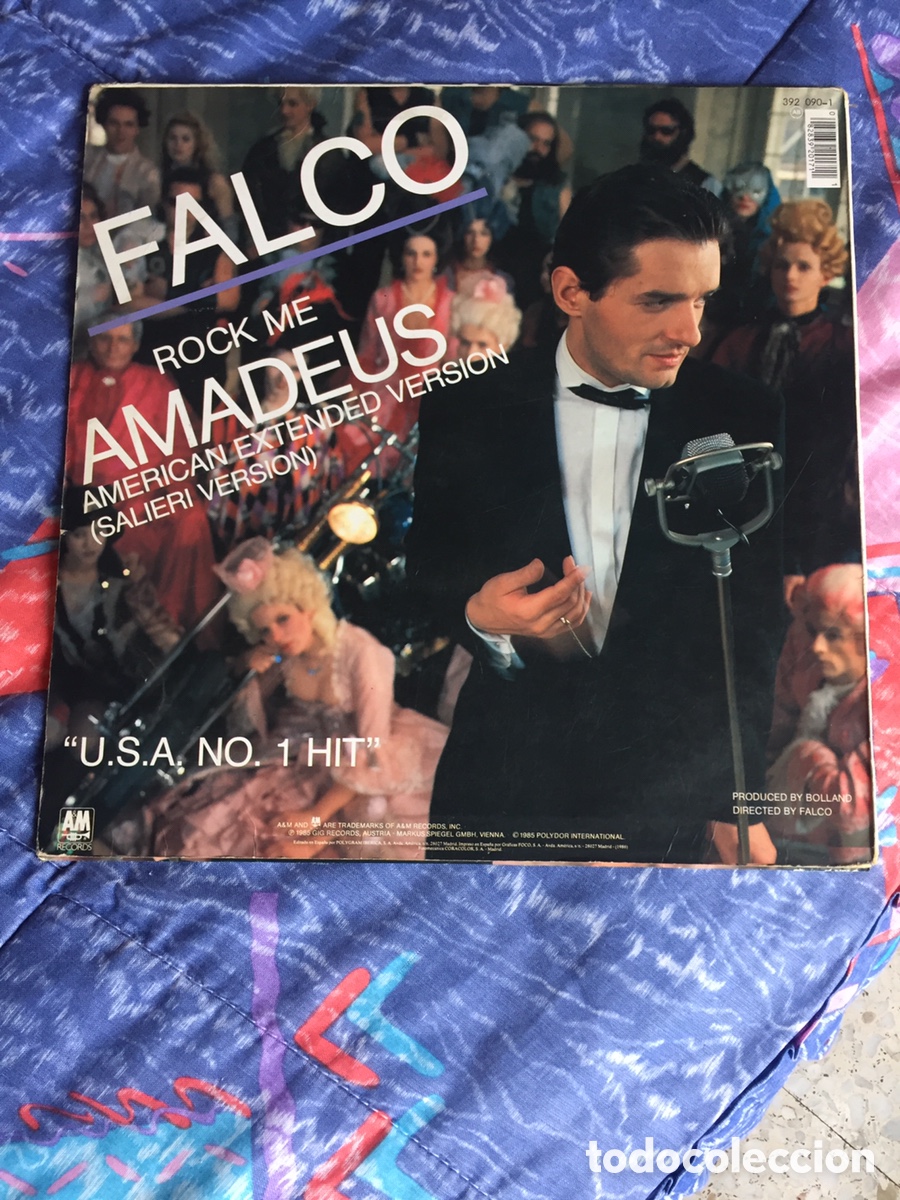 Discos de vinilo: FALCO - ROCK ME AMADEUS / MAXI - Foto 2