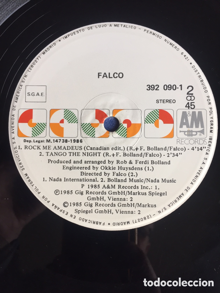 Discos de vinilo: FALCO - ROCK ME AMADEUS / MAXI - Foto 12