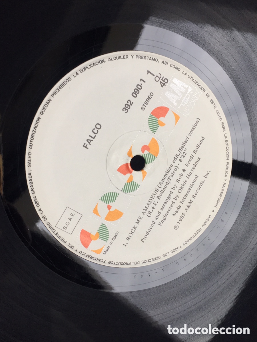 Discos de vinilo: FALCO - ROCK ME AMADEUS / MAXI - Foto 14