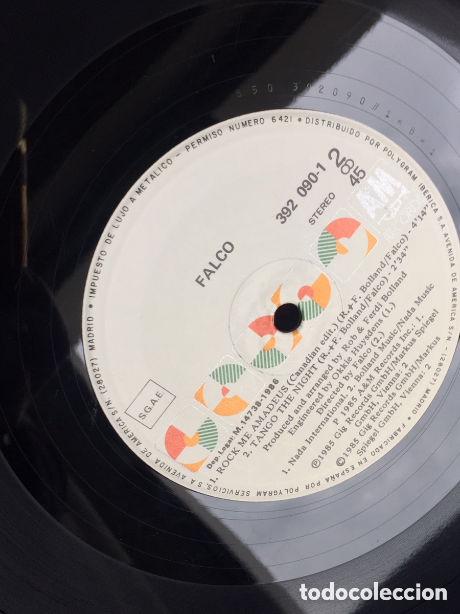 Discos de vinilo: FALCO - ROCK ME AMADEUS / MAXI - Foto 16