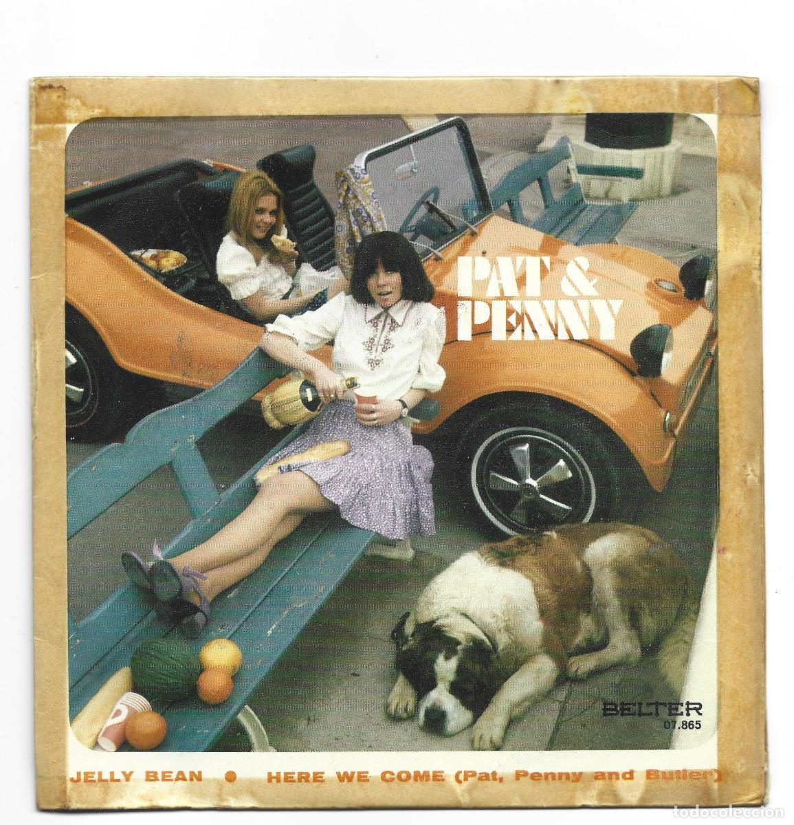 Discos de vinilo: PAT & PENNY-JELLY BEAN-HERE WE COME - Foto 1