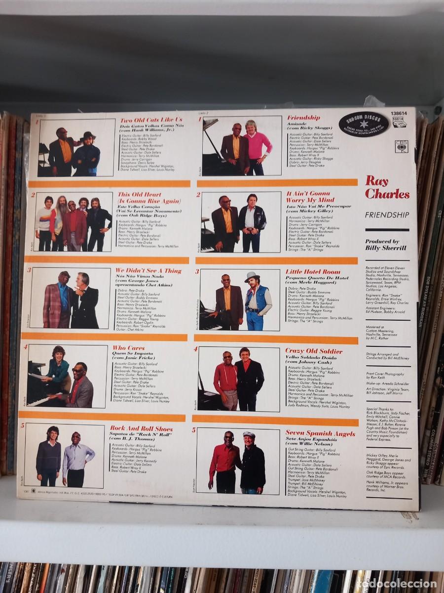Discos de vinilo: Ray Charles &lrm;&ndash; Friendship - lp edic. brasil - Foto 2